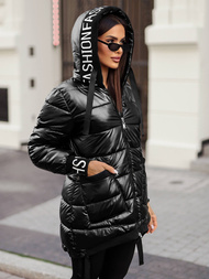 Dámska bunda čierna OZONEE JS/5M3188/392Z