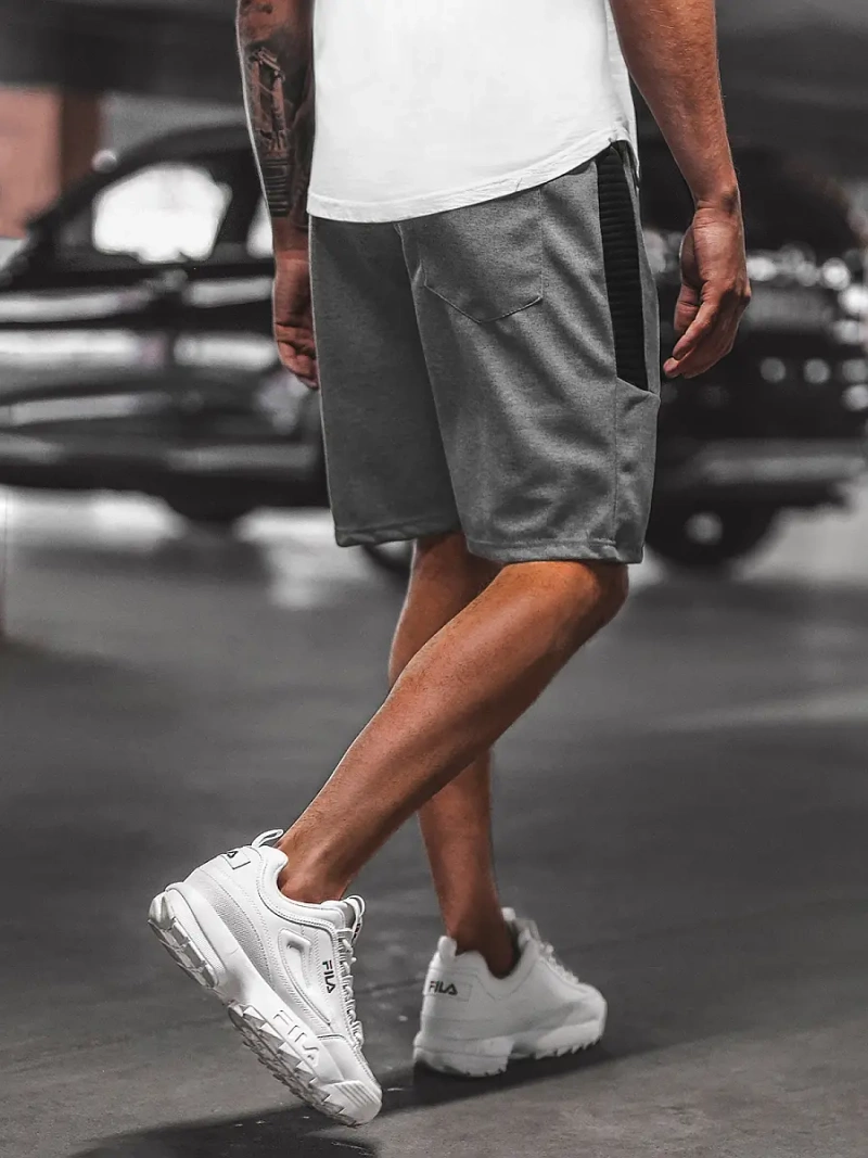 Pánske kraťasy grafitové OZONEE O/WW20013/3