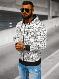 Pánska Mikina Biela OZONEE JS/8B1182/1