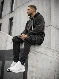 Pánska Mikina Čierna OZONEE O/G3065