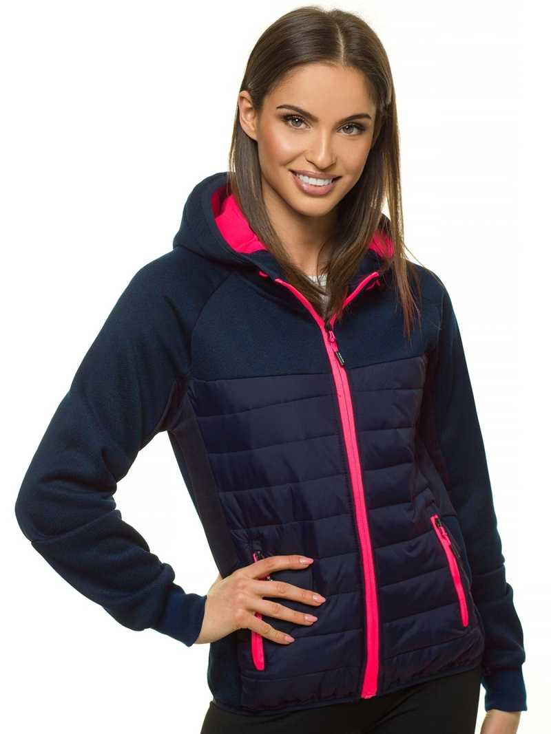 Dámska Bunda Námornícka modrá OZONEE JS/KSW4002