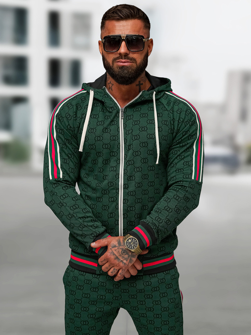 Pánska Tepláková Súprava Zelený OZONEE O/FF5111AB