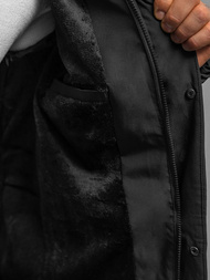 Pánska Bunda Čierna OZONEE JS/31M5011