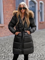 Dámska bunda čierna OZONEE JS/5M3298/392Z