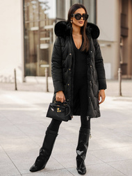 Dámska bunda čierna OZONEE JS/16M9202/392