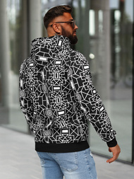 Pánska Mikina Čierna OZONEE JS/8B1236/3