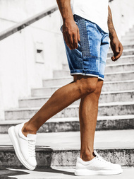 Pánske riflové kraťasy Modré OZONEE RF/HY319