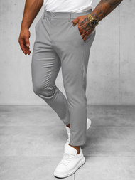 Pánske Chino Nohavice Sivý OZONEE O/1411SP