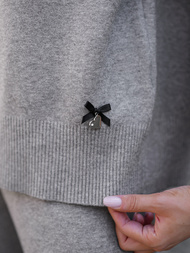 Dámska Dvojdielna Tepláková Súprava Šedá OZONEE JS/53C5203/2