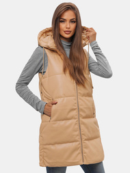 Dámska vesta béžová OZONEE O/AY756