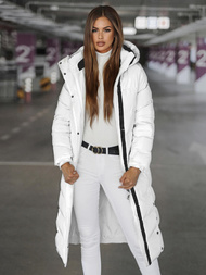 Dámska bunda biela OZONEE JS/5M3233/281