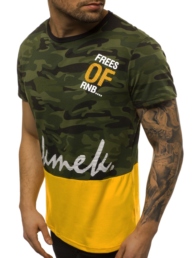 Pánske Tričko zelený OZONEE JS/SS10978