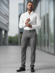 Pánske chino nohavice tmavo-sivé OZONEE V/6545