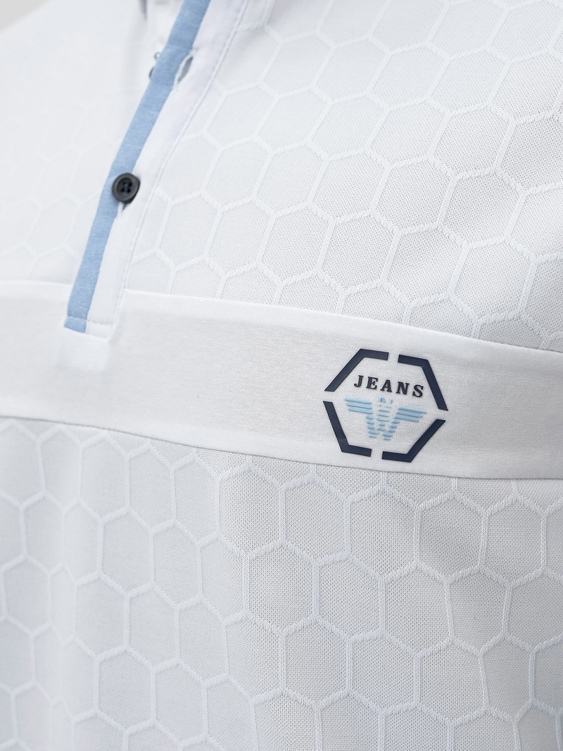 Pánska Polokošeľa Biela OZONEE O/QQ922