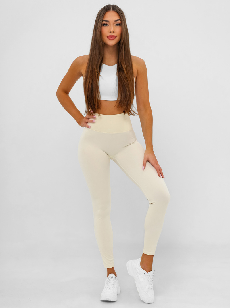 Dámske Legíny Ecru OZONEE JS/17K580/1