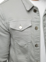 Pánska Riflová bunda Sivá OZONEE G/620