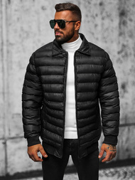 Pánska Bunda Čierna OZONEE JS/31M5012