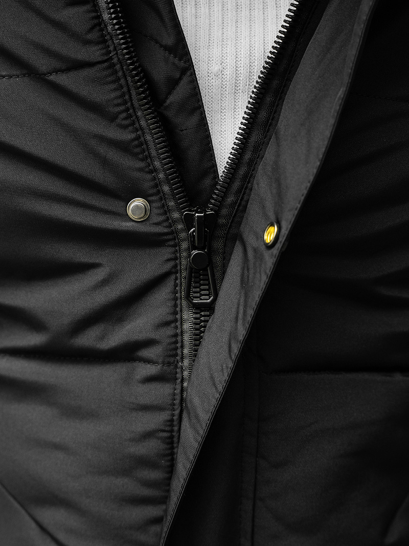 Pánska Bunda Čierna OZONEE JS/M1966/392