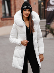 Dámska bunda biela OZONEE JS/16M9099/281