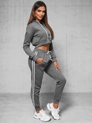 Dámska dvojdielna tepláková súprava grafitová OZONEE JS/8C67/5