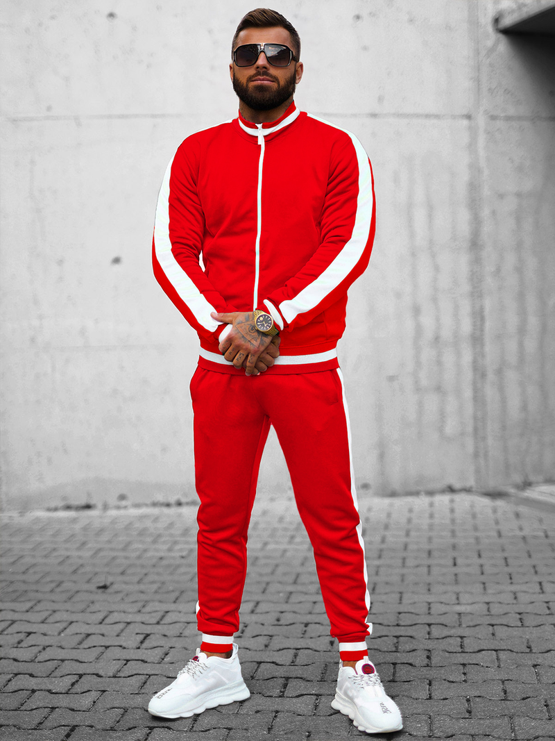 Pánska Tepláková Súprava Červená OZONEE JS/8C99/18Z