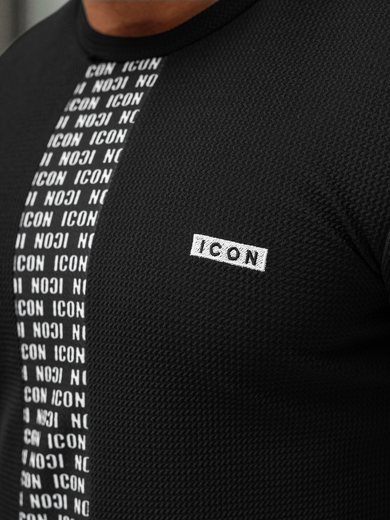 Pánske Tričko Čierne OZONEE O/B1211