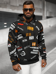 Pánska Mikina Čierna OZONEE JS/8B1250/3