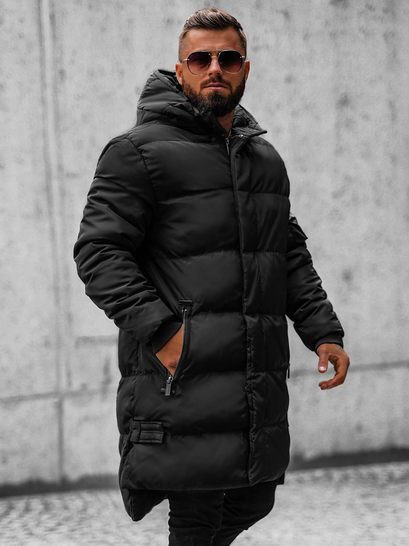 Pánska Bunda Čierna OZONEE O/M799