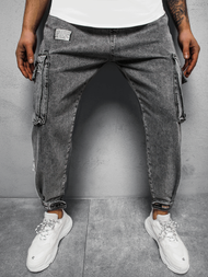 Pánske jogger nohavice Sivé OZONEE O/K153/17