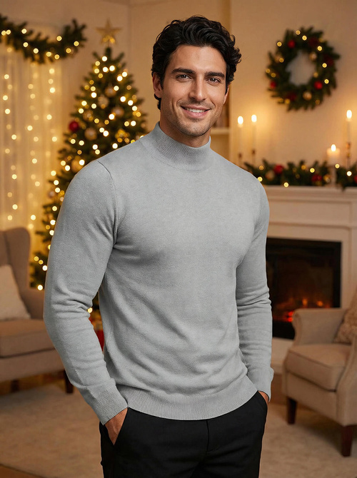 Pánsky Sveter Sivý OZONEE V/V24503Z