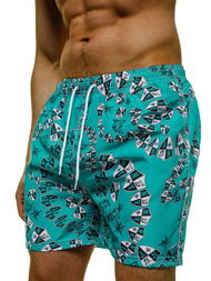 Pánske kúpacie šortky zelené OZONEE JS/ST067
