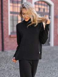 Dámska dvojdielna tepláková súprava čierny OZONEE JS/53C5203/3