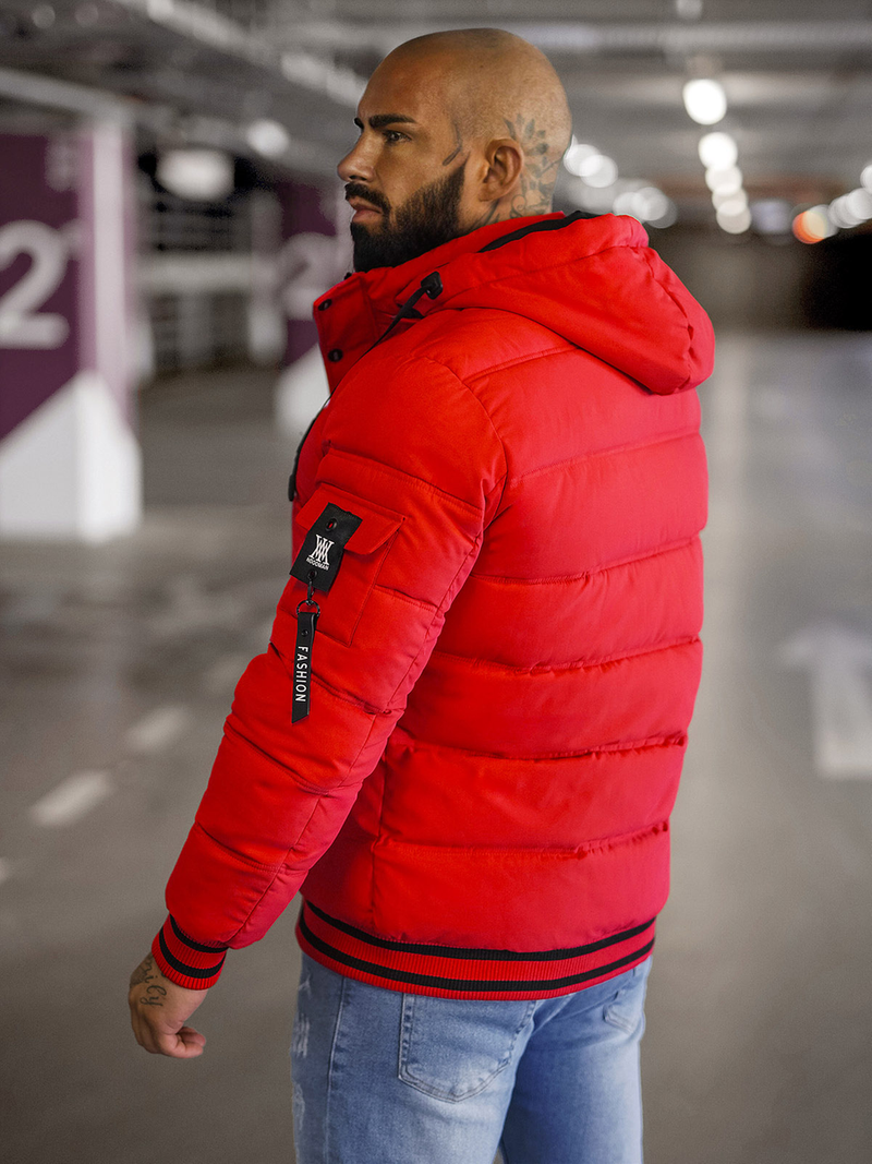 Pánska Bunda Červená OZONEE JS/57M7501/270