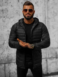 Pánska Bunda Čierna OZONEE JS/HM112/1Z