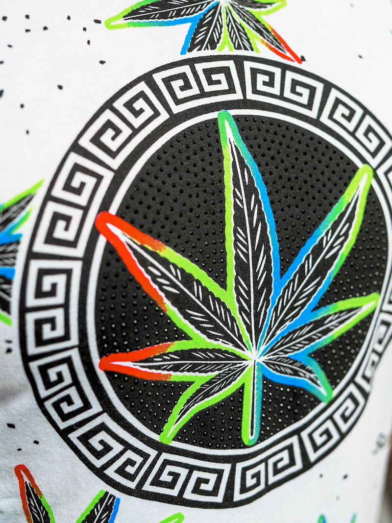 Pánske Tričko Biele OZONEE O/T136/1