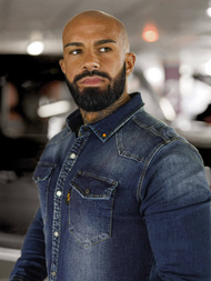 Pánska riflová košeľa tmavomodrá OZONEE O/51410