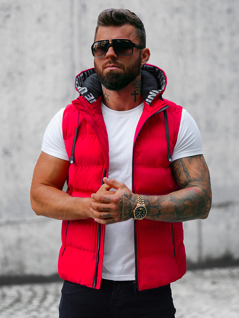 Pánska Vesta Červená OZONEE JS/5M758/270