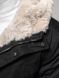 Pánska Zimná Bunda Čierna OZONEE JS/22M315/392