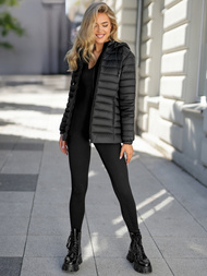 Dámska Bunda Čierna OZONEE JS/16M9101/392Z