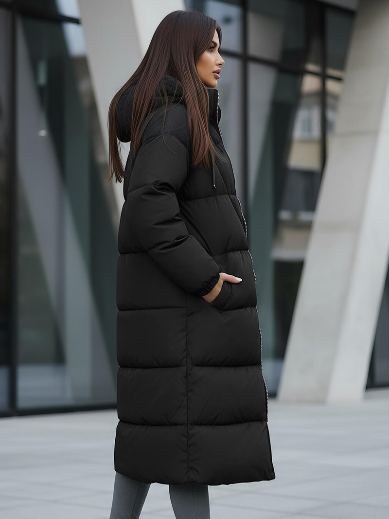 Dámska bunda čierna OZONEE JS/5M3163/392Z