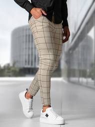 Pánske Chino Nohavice Béžové OZONEE O/P4009Z