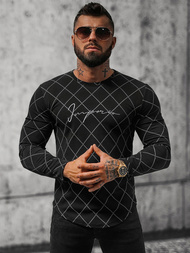 Pánska Mikina Čierna OZONEE O/5919BZ