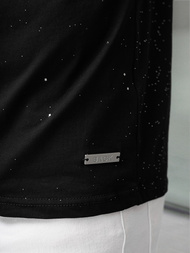 Pánske Tričko Čierne OZONEE O/QQ1390