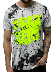 Pánske Tričko Sivé OZONEE JS/KS1984