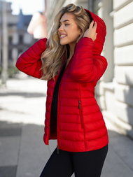 Dámska Bunda Červená OZONEE JS/16M9101/270Z