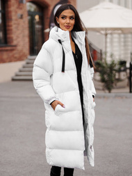 Dámska bunda biela OZONEE JS/5M3163/281Z