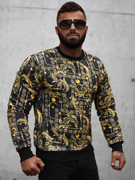 Pánska Mikina Čierna OZONEE O/D7147