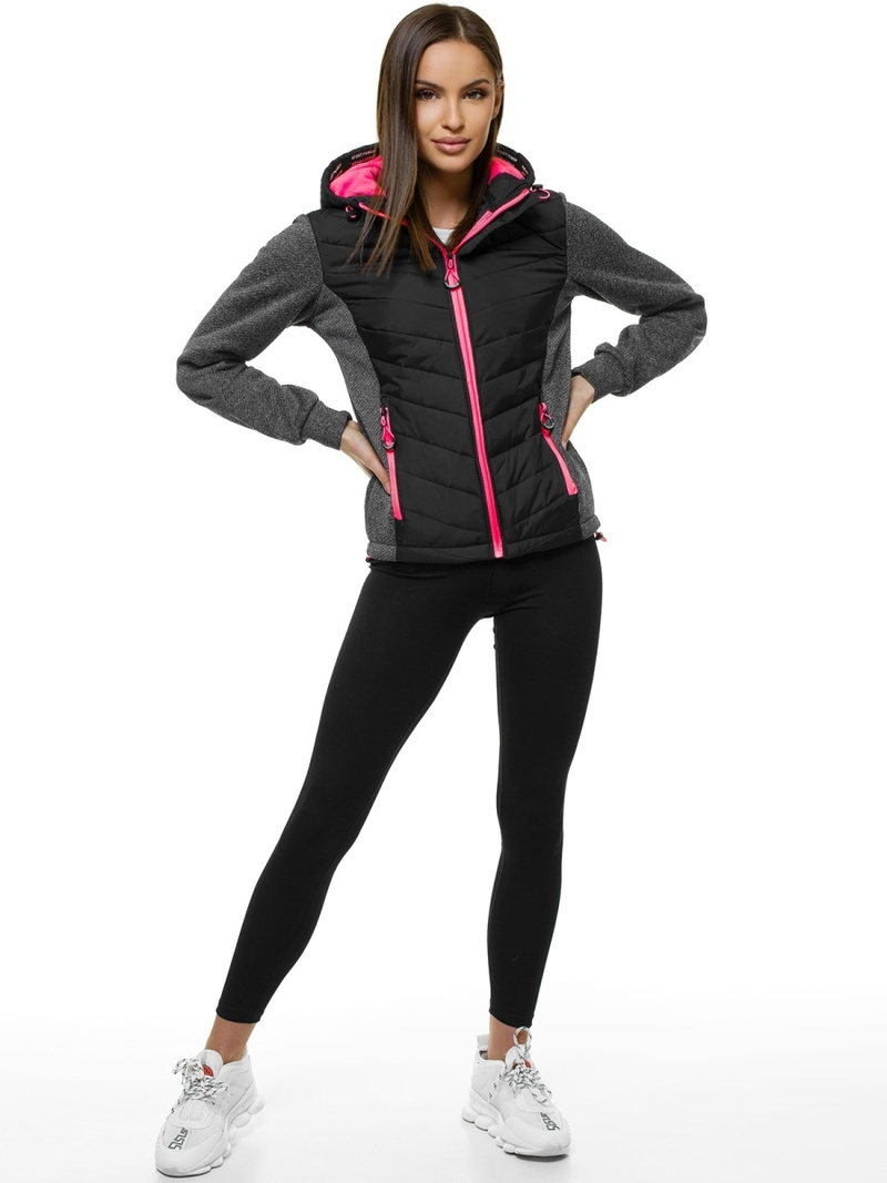 Dámska Bunda Čierna OZONEE JS/KSW4003