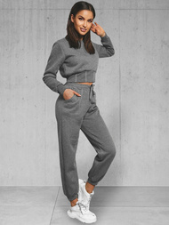 Dámska dvojdielna tepláková súprava grafitová OZONEE JS/8C78/5