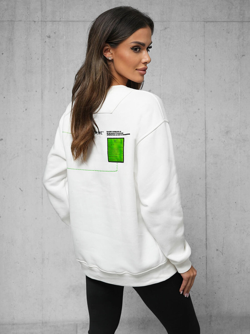 Mikina Biela OZONEE O/SWE23022Z